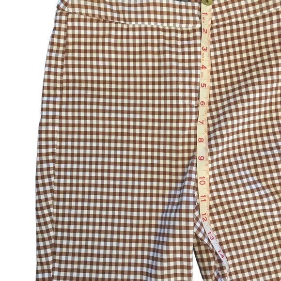 SOLD Rachel Zoe Checkered Pants Brown Sz 2 - Picture 8 of 11